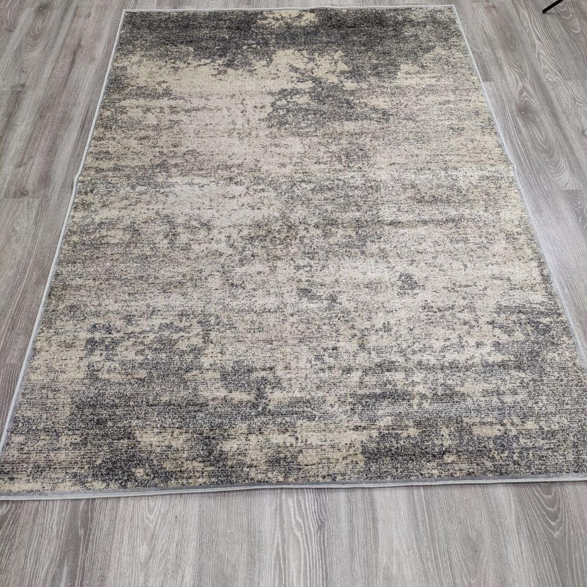 Sand viscose rug - Petrol