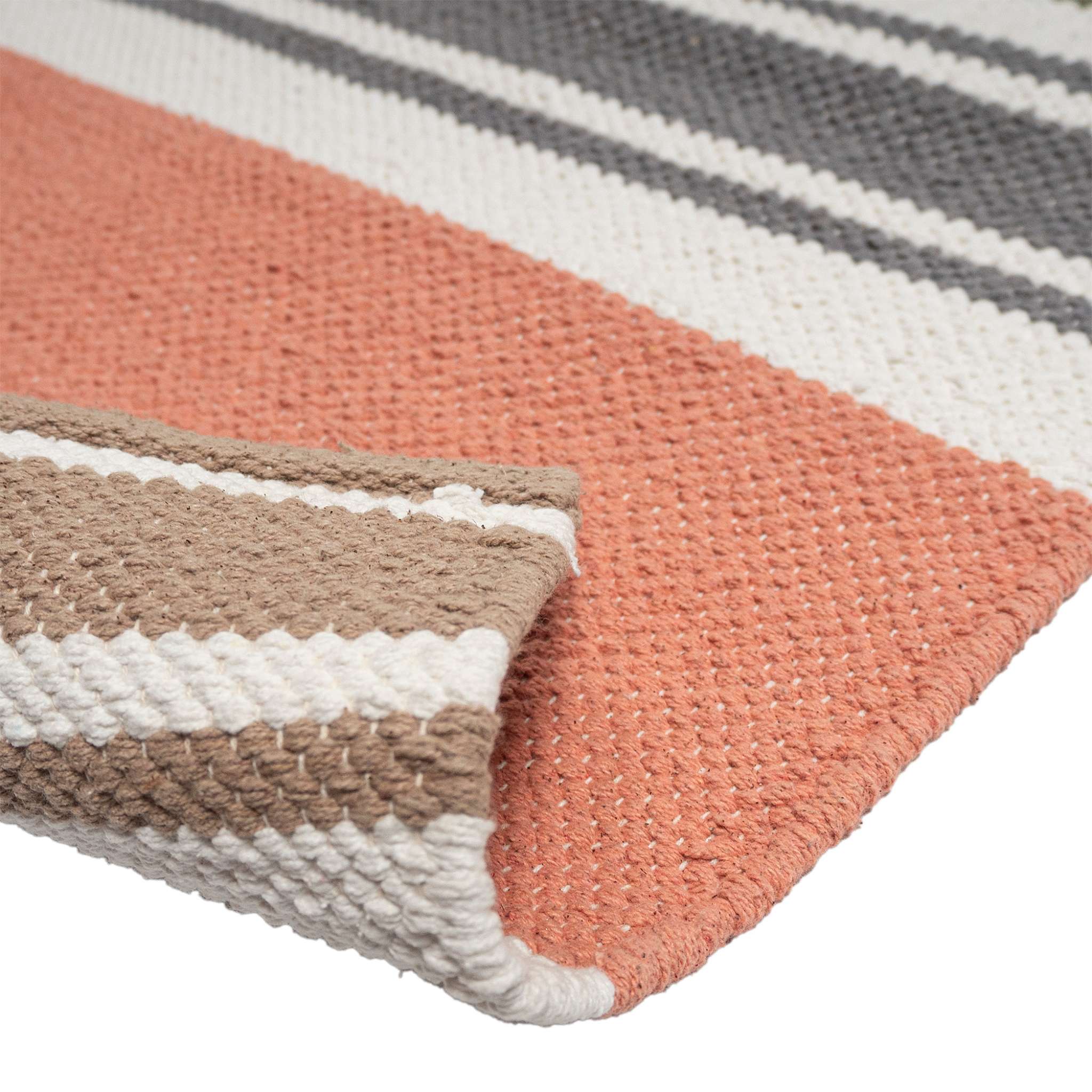 Tango Cotton rug - Coral