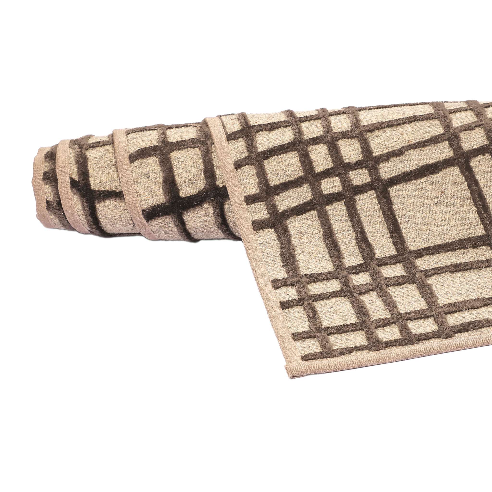 VM Carpet Lastu matto, omalla mitalla - 5 ruskea