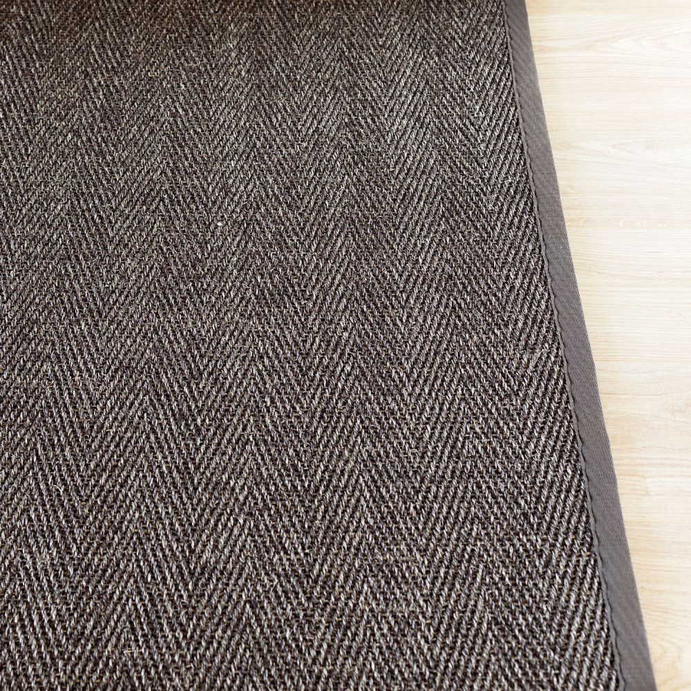 VM Carpet Barrakuda sisal rug, Custom Size - 9371 anthracite