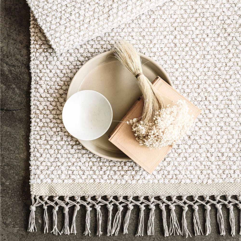 VM Carpet Duo Popcorn Rug - 7171 white