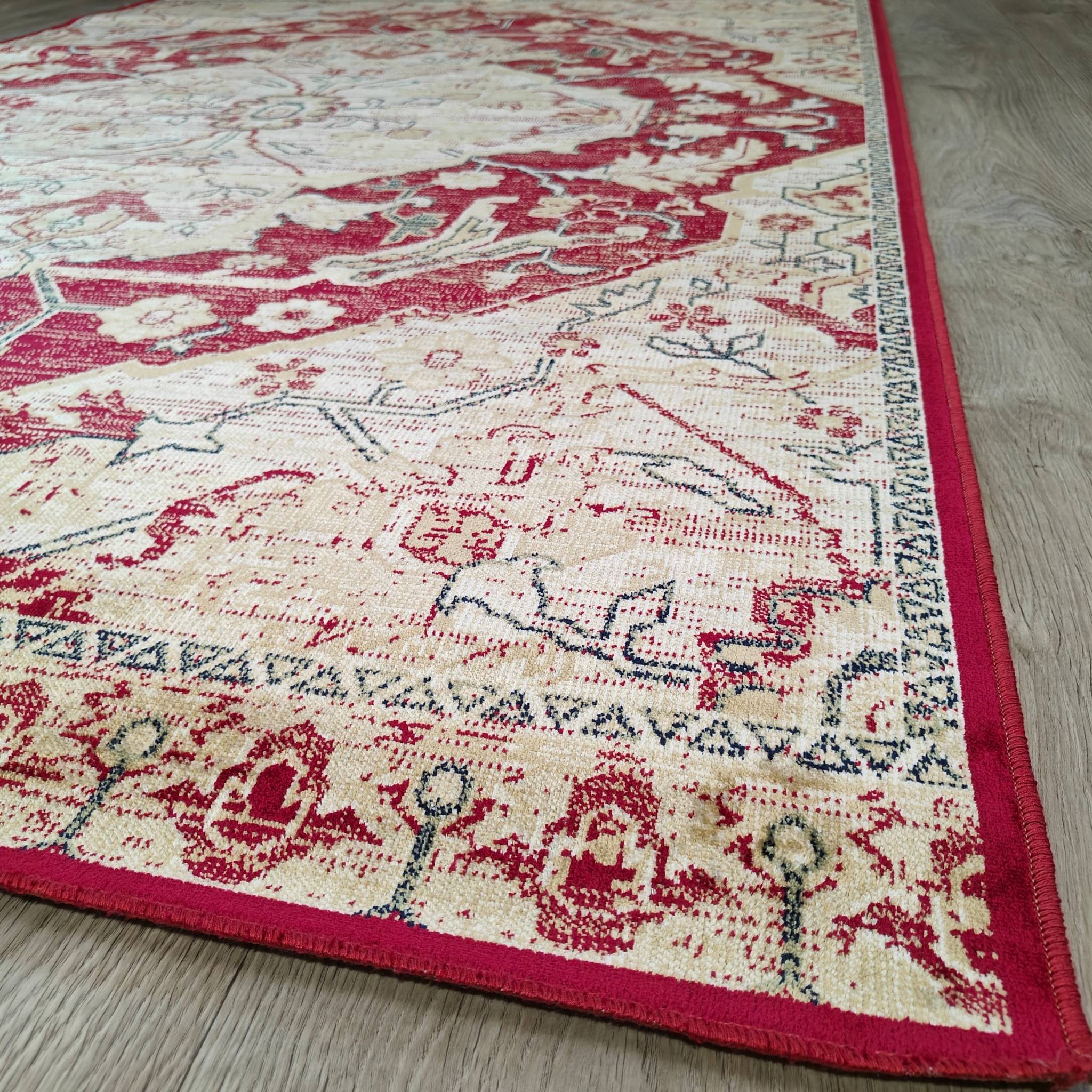 Valencia Viscose rug - red