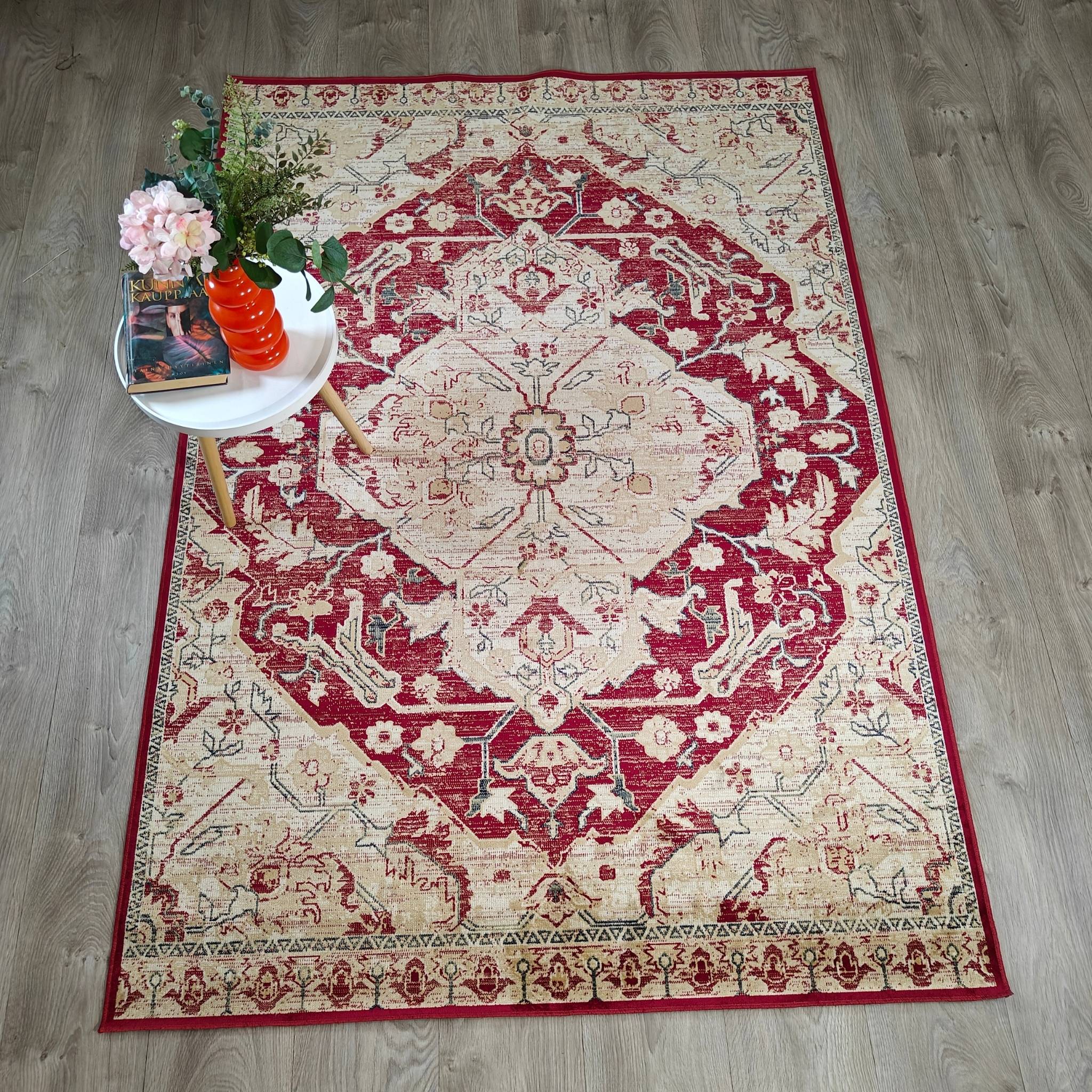 Valencia Viscose rug - red