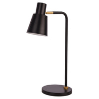 FocusLight Alba - Pöytävalaisin - Musta - Mattakulta - Ø22 cm