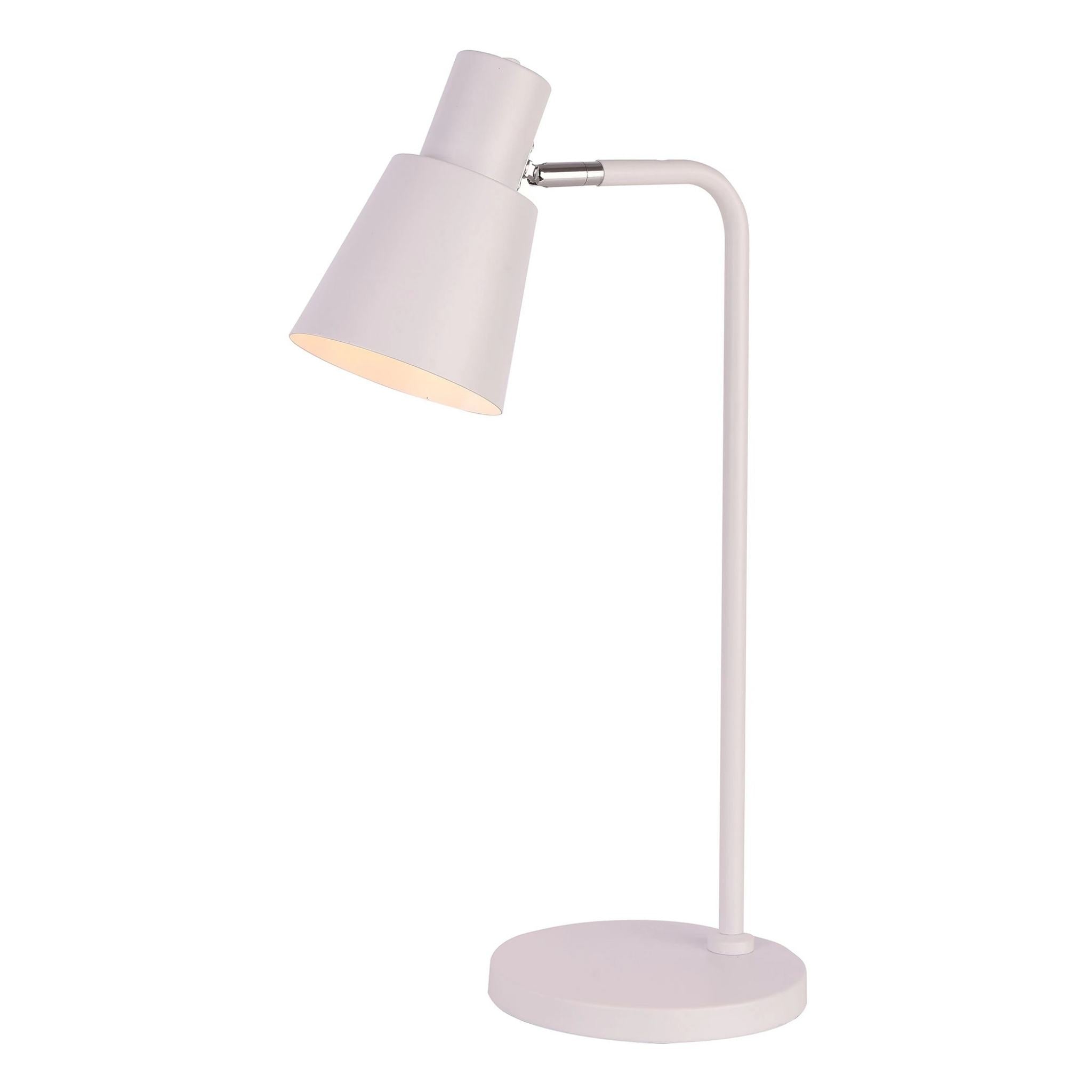 FocusLight Alba - Table lamp - White - Chrome - Ø22 cm