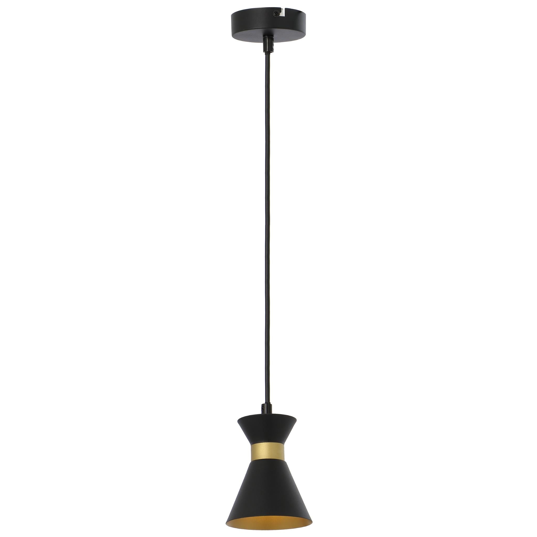 Breda 335701-02 - Pendant lamp - Matt black - Gold