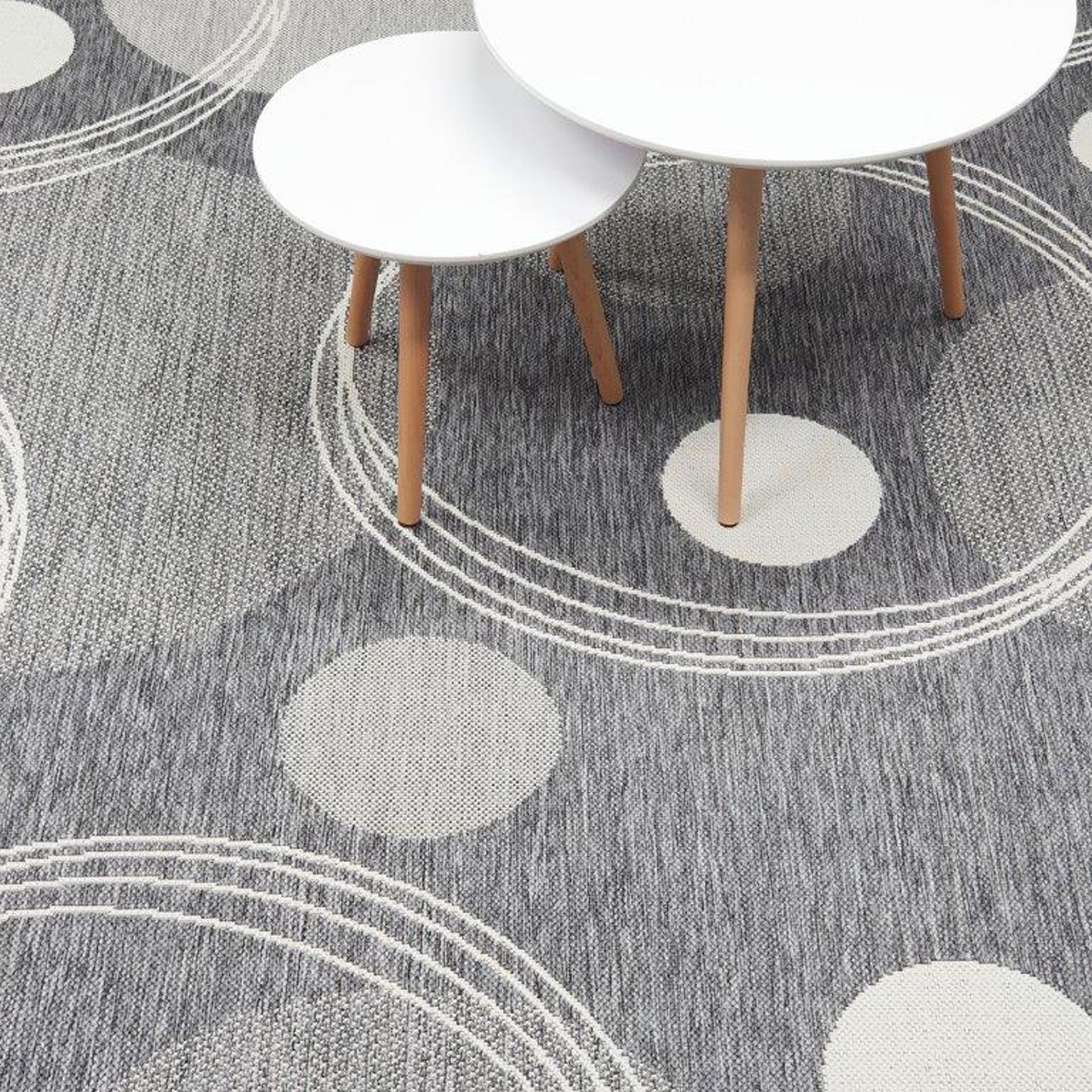 Bubble sileäksi kudottu matto - hopea.