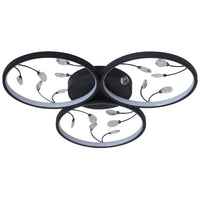 FocusLight Rings LED - Kattovalaisin - Ø62 cm - 3x10W - CCT 3600lm - Musta