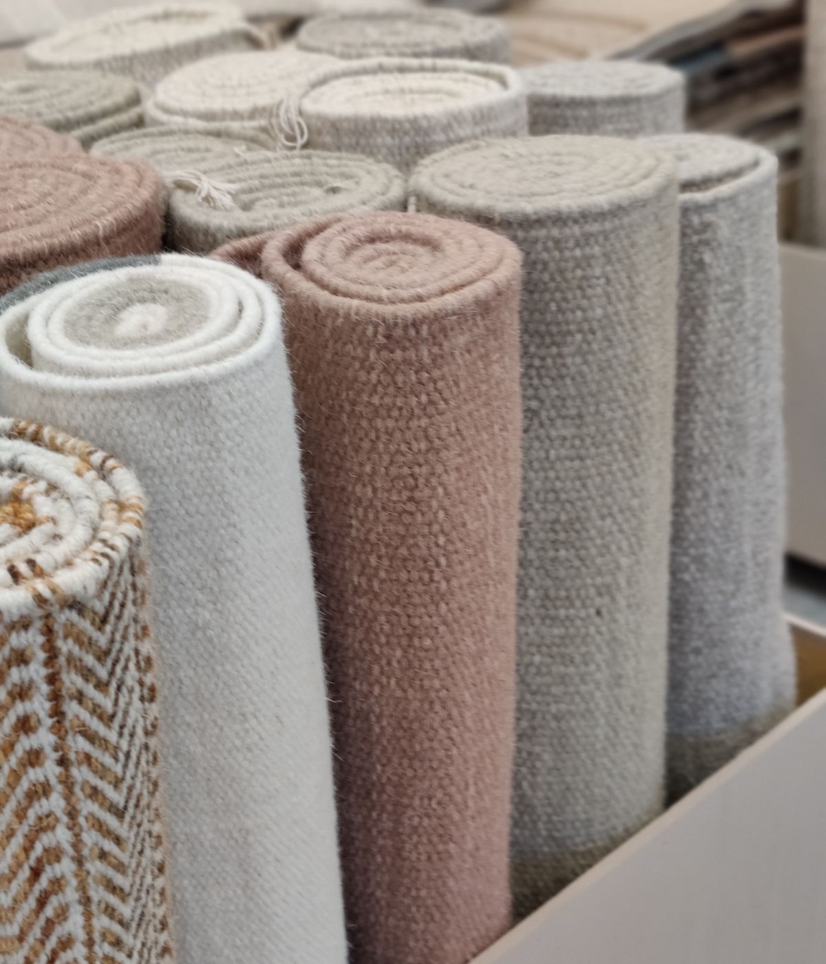 Puuvillamatot vierekkäin