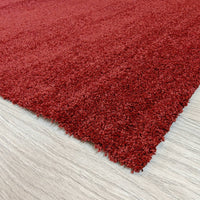 Cozy lyhytnukkainen matto - burgundy