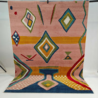 Fiesta low pile Rug - beige-colorful