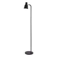 FocusLight Alba - Floor lamp - Black - Matt gold - Ø23 cm