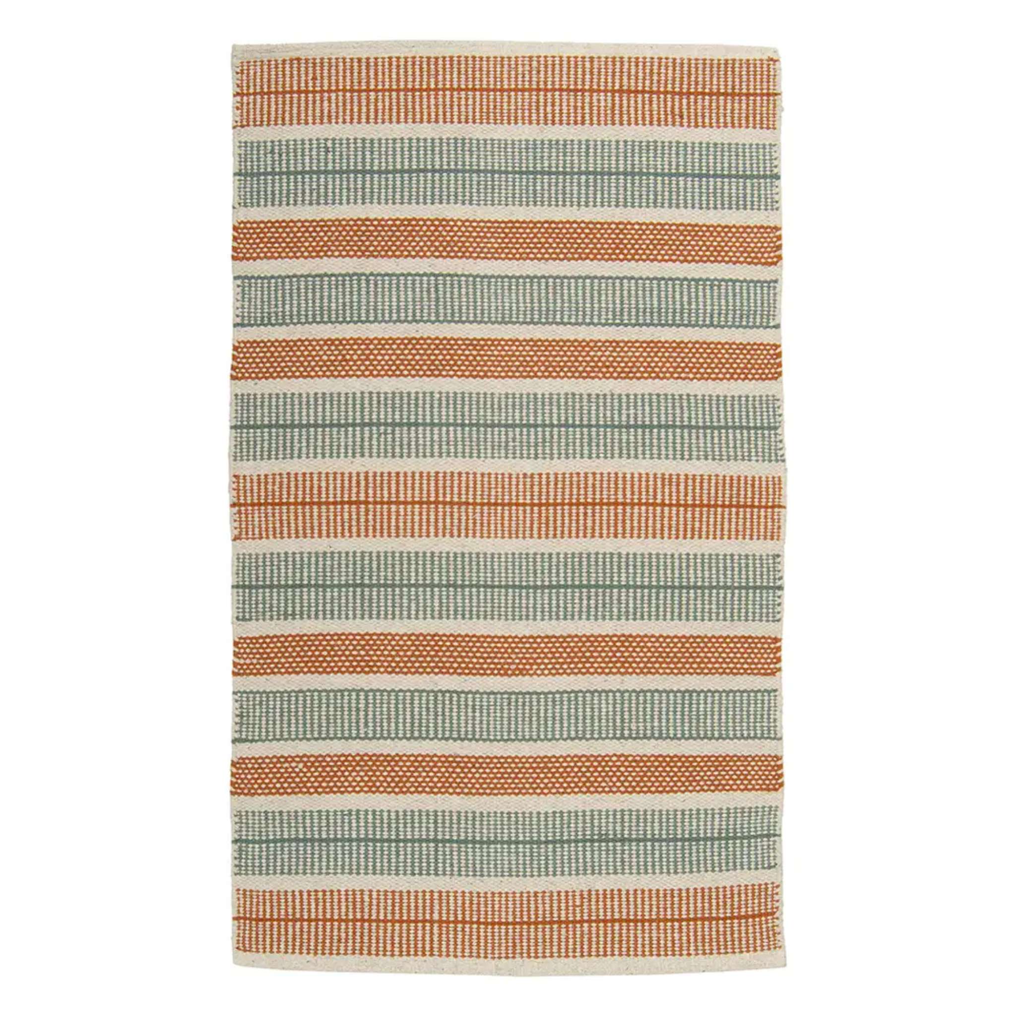Foksi Cotton rug - terra green