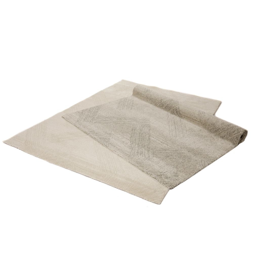 Get low pile Rug - natural white/beige