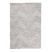 Get low pile Rug - natural white/gray