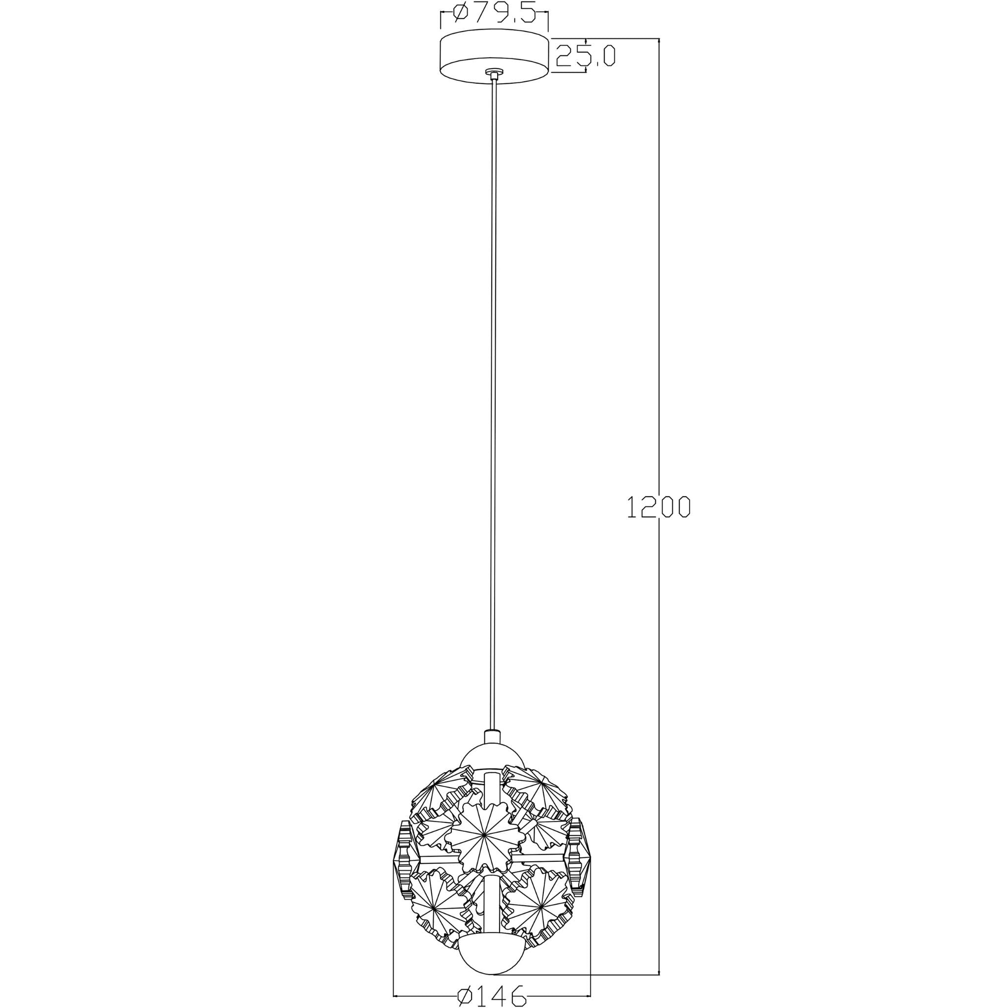 Meduza 344101-26 - LED-riippuvalaisin - Kulta