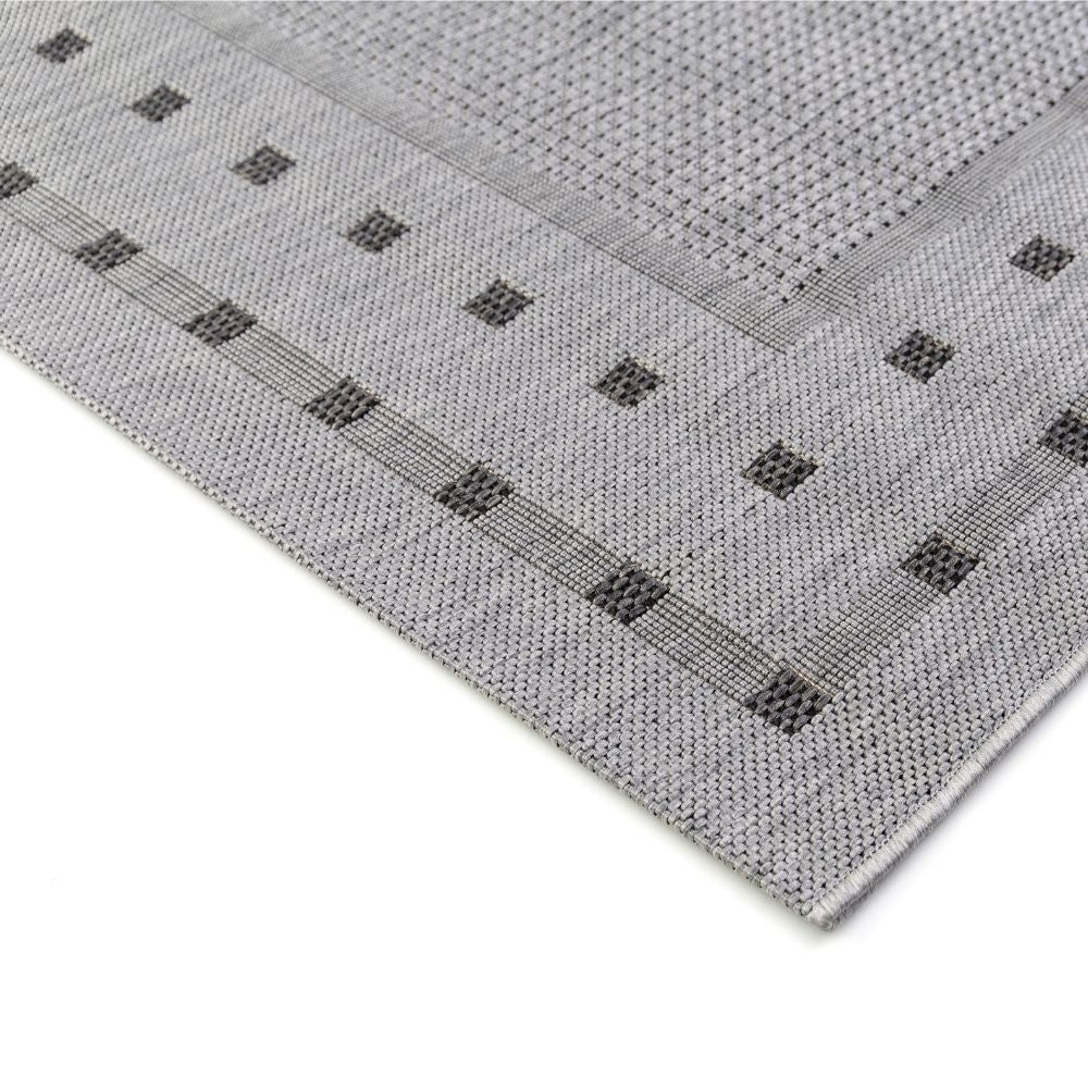 Ruutu Flatweave rug - light gray