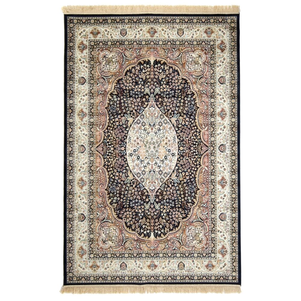 Royal viscose rug - blue