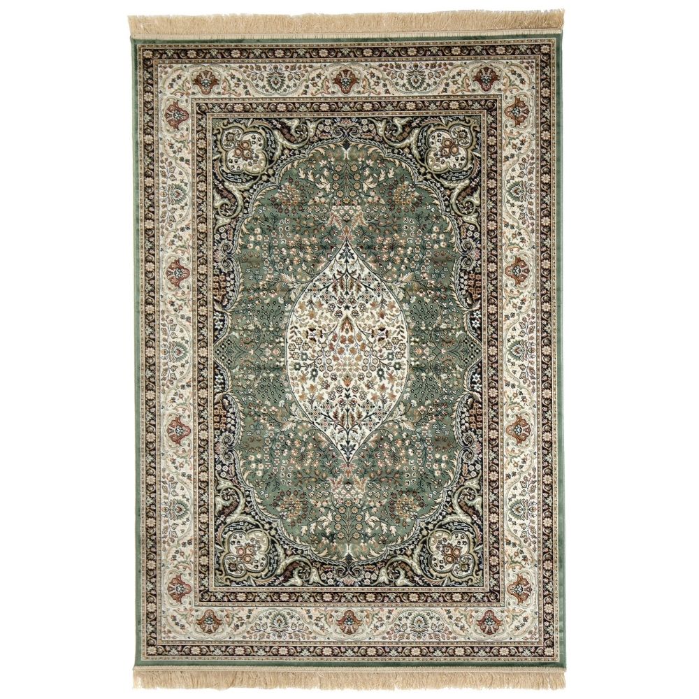 Royal viscose rug Roll - green