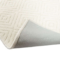 Selja rubber backed rug Roll - natural white