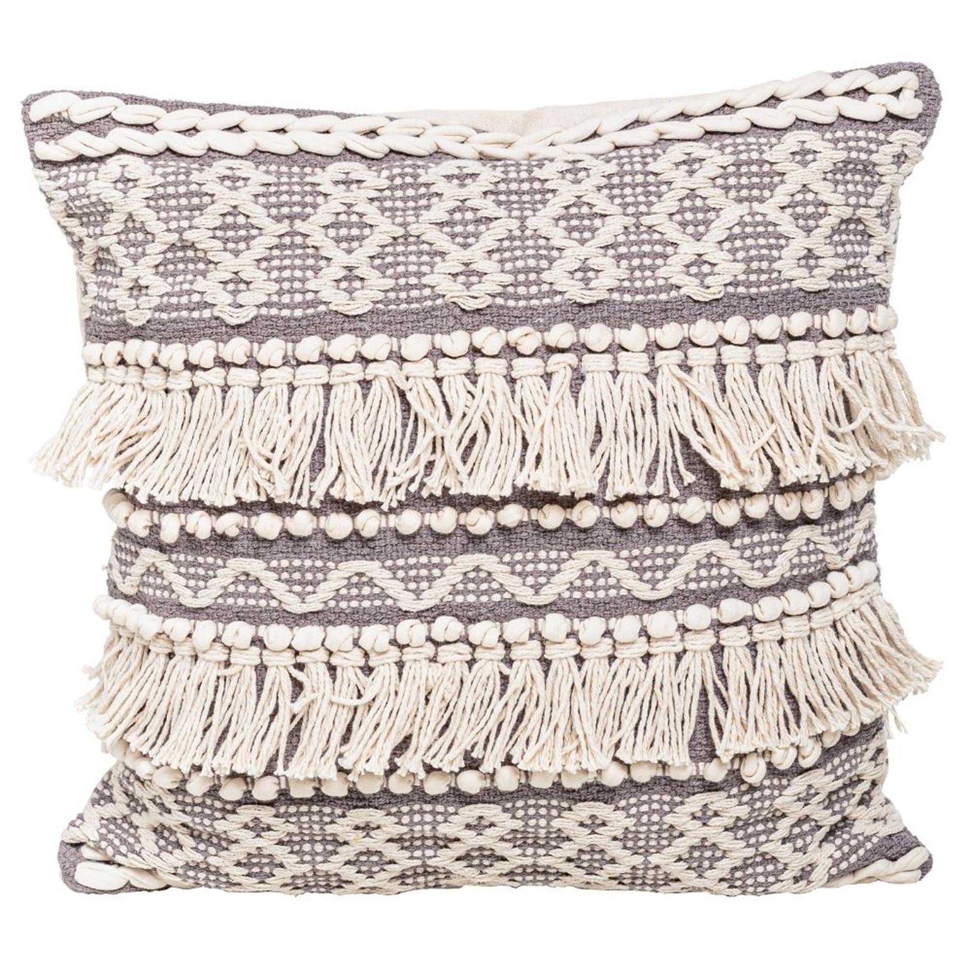 Sulo cushion - Gray (fuzzy)